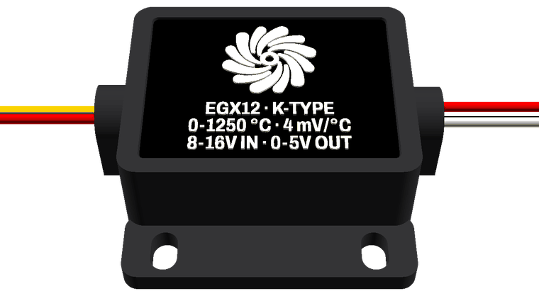 EGX12: the larger potted module with a Rosina Labs label cap.